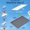 Silicone Starlink Gen 3 Cover, Protective Case for Starlink Gen 3 Standard/Residential Dish, Waterproof UV & Hail Resistant, Signal-Friendly Heat Dissipation, Easy Tool-Free Install (Grey) view 2