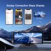 10.26" Wireless Portable Car Play Screen for CarPlay & Android Auto, 4K Backup Camera, Mirror Link, 5.0 Bluetooth, Voice Control, GPS Navigation, FM, Airplay, DVR for Cars Trucks Van view 3