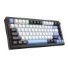 Redragon K739 Wireless Mechanical Keyboard, QMK/VIA Programmable, Anodized Aluminum Alloy, MDA Keycaps Gasket RGB Gaming Keyboard with Pre-Lubed Switches, 75% Tri-Mode Hot Swappable for PC Mac view 1