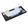 Redragon K739 Wireless Mechanical Keyboard, QMK/VIA Programmable, Anodized Aluminum Alloy, MDA Keycaps Gasket RGB Gaming Keyboard with Pre-Lubed Switches, 75% Tri-Mode Hot Swappable for PC Mac view 2
