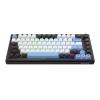 Redragon K739 Wireless Mechanical Keyboard, QMK/VIA Programmable, Anodized Aluminum Alloy, MDA Keycaps Gasket RGB Gaming Keyboard with Pre-Lubed Switches, 75% Tri-Mode Hot Swappable for PC Mac view 3