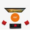 60-84 Inch 16:9 Manual Pull Down Projector Screen Self Locking Matte White Fabric Fiber Glass Movie for Home Theater view 3