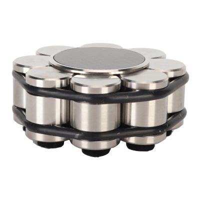 HiFi Record Weight Stabilizer, Professional Stainless Steel Turntable Disc Balanced Clamp, Non Magnetic Food Grade Stainless Steel with Slip Proof Silicone Pad, Universal