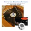 HiFi Record Weight Stabilizer, Professional Stainless Steel Turntable Disc Balanced Clamp, Non Magnetic Food Grade Stainless Steel with Slip Proof Silicone Pad, Universal view 3