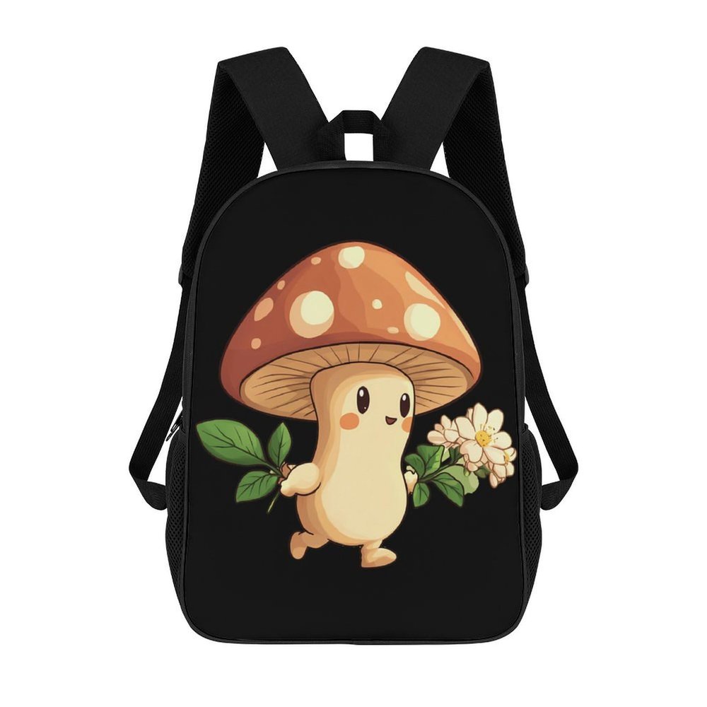Cute Mushroom 17inch Laptop Backpack Lightweight Shoulder Bag Work Daypack for Travel Casual