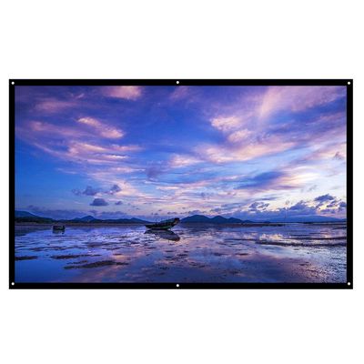 60 72 84'' Portable Projector Screen 16:9 White 84 Inch Diagonal Video Projection Foldable Wall Mounted