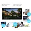 60 72 84'' Portable Projector Screen 16:9 White 84 Inch Diagonal Video Projection Foldable Wall Mounted view 4
