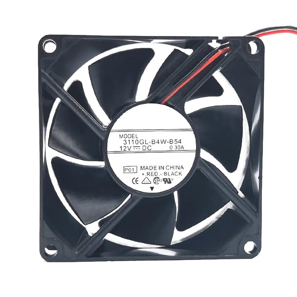 110GL-B4W-B54 8025 Cooling Fan 12V 80mmx80mmx25mm 8cm 80mm Computer Case Fan for Power Spply Switch DIY Cooling Ventilation Projects