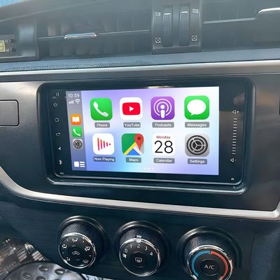 Android 15 Car Radio Upgrade for Toyota Corolla 2014-2016, 4G+64G 7" Touch Screen Car Stereo with Wireless Carplay Andorid Auto Mirror Link GPS WiFi FM RDS Bluetooth 5.0 EQ SWC Backup Camera