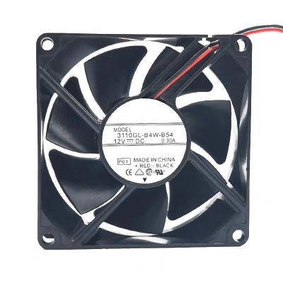 110GL-B4W-B54 8025 Cooling Fan 80mmx80mmx25mm 8cm 80mm DC 12V Computer Case Fan for Power Spply Switch Cooling Fan 2Pin 2Wire