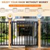 Deck Fence Gate Outdoor 36" Hx48 W Heavy Duty Steel Anti-Rust Door with Customizable Width, Metal Gate for Residential, Yard, Patio(No Hinge) view 4