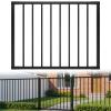 Deck Fence Gate Outdoor 42" Hx48 W Heavy Duty Steel Anti-Rust Door with Customizable Width, Metal Gate for Residential, Yard, Patio(No Hinge) view 1