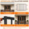 Deck Fence Gate Outdoor 42" Hx48 W Heavy Duty Steel Anti-Rust Door with Customizable Width, Metal Gate for Residential, Yard, Patio(No Hinge) view 4