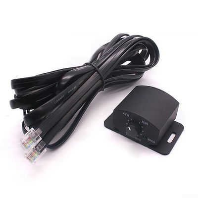 AugustknowU Bass Knob Control Remote Subwoofer Volume Adjuster Vehicle Remote Volume Controller with 5m 4-Core Cable 6-Pin Connector(35m+6needle)