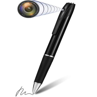 limiete 64GB Mini HD Pen Camera with Voice Recorder Portable Discreet Video Recorder, Loop Recording, One-Touch Operation Ideal for Meetings, Lectures, Notes, and Personal Moments