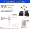 Universal Security Camera Pole with 4 Casters, 7.5 9 11 13 14.8ft Splicing Surveillance Cameras Holder Column, All-Weather CCTV Poles Easy Assemble(Light Coffee,230cm/7.5ft(Pole H+Box H)) view 2