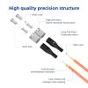lidkew OM1 FC/UPC to ST/UPC Fiber Patch Cable,1.5M/4.9FT Multimode Duplex 62.5/125m Fiber Optic Jumper Optical Patch Cord 1G/10GB for SFP+ Transceiver - LSZH Orange view 2