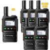 Lifetime Free Global Rapid Walkie Talkies Unlimited Range Nationwide 4G PoC Radio Long Distance Two Way Radio for Family, Logistic Company and Work Team(6 Pack with SIM Cards) view 1