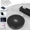 FLEXMAN CD Player Portable with Speakers, Anti Skip Memory Play Rechargeable Personal CD Player Support CD CD RW MP3 for Car Home Outdoor (Black) view 3