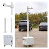 Mobile Security Camera Pole with 4 Wheels & 1 Box, Splicing CCTV Poles Easy Assemble & Disassemble, White Universal Surveillance Post Stand 7-13.5ft(B,6 3/5 ft(2m) Pole) view 1