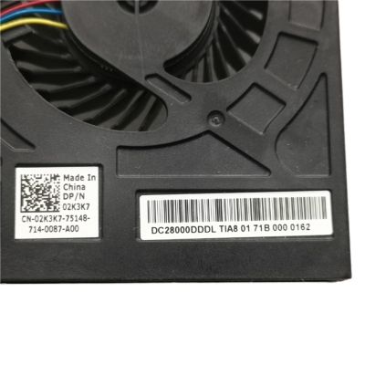 02K3K7 00WGVF for Precision M4800 Cooling Fan Cooler Fan Heatsink Radiator CN-02K3K7 CN-00WGVF 2K3K7 0WGVF(02K3K7)