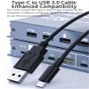 4x1 HDMI KVM Switch w/Multi-Viewer, 4K 60Hz Quad HDMI Screen Divider Switcher, 4 in 1 Out Seamless Switching with 4xUSB A 3.0 Cables, Quick View for Camera, PC, Laptop, Fire Stick, Roku(Upgrade) view 3