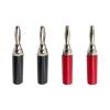 10/40/200Pcs 4mm Plating Adapter Wire Cable Audio Banana Nickel/Chromium Speaker Connector(200 Black) view 1