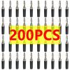 10/40/200Pcs 4mm Plating Adapter Wire Cable Audio Banana Nickel/Chromium Speaker Connector(200 Black) view 2