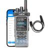 Radtel RT-950 PRO Ham Radio GPS/APRS, 10W Walkie Talkie Long Range Handheld Two Way Radio, SW/MW/LW RX, Bluetooth APP Programming, NOAA, Spectrum Analyzer,Transparente (with Programming Cable) view 1