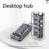 APGLSXY USB 3.0 Hub 4 Port USB Splitter Charging Adapter for Laptop and PC USB Extender view 2
