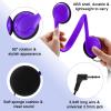 Yunsailing 30 Pack Bulk Over Ear Headphones Set On Ear Headsets Earphones with Adjustable Headband and 3.5mm Plug for Group Learning, Computer Lab, Library, Online Lesson (Purple) view 3