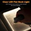 Smart LED Reading Book Light, Rechargeable LED Clear Full Page Reading Light 3 Colors & Timer, Dimmable Panel Plate for Night (Pink) view 3