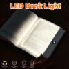 Smart LED Reading Book Light, Rechargeable LED Clear Full Page Reading Light 3 Colors & Timer, Dimmable Panel Plate for Night (Pink) view 4