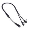 APGLSXY 5.5mmx2.1mm 1 Female to 2 Angled Male Way Splitter Adapter Connector Plug Cable view 3