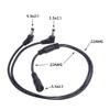 APGLSXY 5.5mmx2.1mm 1 Female to 2 Angled Male Way Splitter Adapter Connector Plug Cable view 4