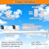 1.6-6.6ft Surveillance Camera Pole Extra-Long Wall-Mounted Camera Bracket Mount Outdoor Weatherproof Security Camera Pole for School/Gas Station(C,1-1/2 m-4.9 ft) view 2