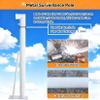 1.6-6.6ft Surveillance Camera Pole Extra-Long Wall-Mounted Camera Bracket Mount Outdoor Weatherproof Security Camera Pole for School/Gas Station(C,1-1/2 m-4.9 ft) view 4