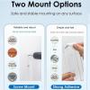 Wall Mount Laptop Holder | Acrylic Clear Universal Anti-Scratch Offices Supplies | Under Desk Shelf - for Keyboards Tablets Indoor Study Selfies Photos RV Daily Travel Work Offices view 4