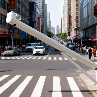 1.6-6.6ft Surveillance Camera Pole Extra-Long Wall-Mounted Camera Bracket Mount Outdoor Weatherproof Security Camera Pole for School/Gas Station(B,1-1/2 m-4.9 ft)