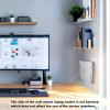 Laptop Wall Mount | Acrylic Clear Universal Anti-Scratch Offices Supplies - Under Desk Shelf - for Keyboards Tablets Indoor Study Selfies Photos RV Daily Travel Work Offices view 3