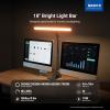 NEEWRE Basics 18" LED Video Light Bar with Base for Desk, 18W Bi Color Eye Friendly Dimmable Overhead Architect Lighting for Video Conference Zoom, 1340lux/0.5m, Touch Control/CRI95+, DL03 view 2