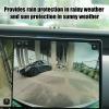Backup Camera Rain Shield - Adhesive Anti-Rain Shelter, Car Rearview Sun and Rain Shield for Protection, for Weather-Resistant Use, Automotive Accessory Towing Van Auto Vehicle SUV Sedan view 4