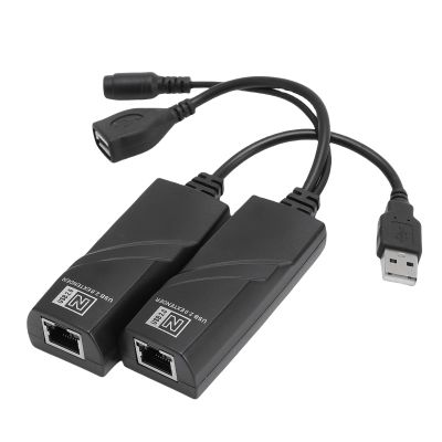 CCYLEZ USB Extender, 100m Transfer Distance Stable, CAT5 CAT5E CAT6 Network Cable Connection USB to Ethernet Adapter (US Plug)