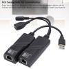 CCYLEZ USB Extender, 100m Transfer Distance Stable, CAT5 CAT5E CAT6 Network Cable Connection USB to Ethernet Adapter (US Plug) view 4