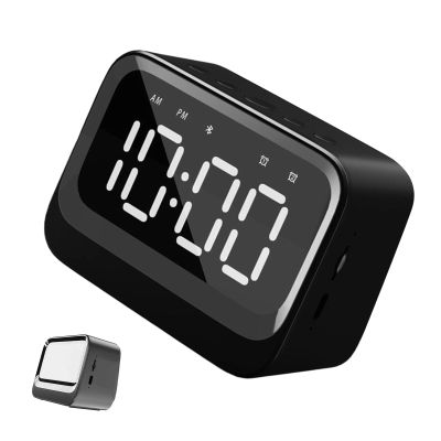 Alarm Clock with Speaker  Wireless Digital Audio Timepiece, Clear Alarms with Smooth Sound Output, Modern Clock Design with Integrated Speaker for Daily Listening, Multifunction Device for Home Use