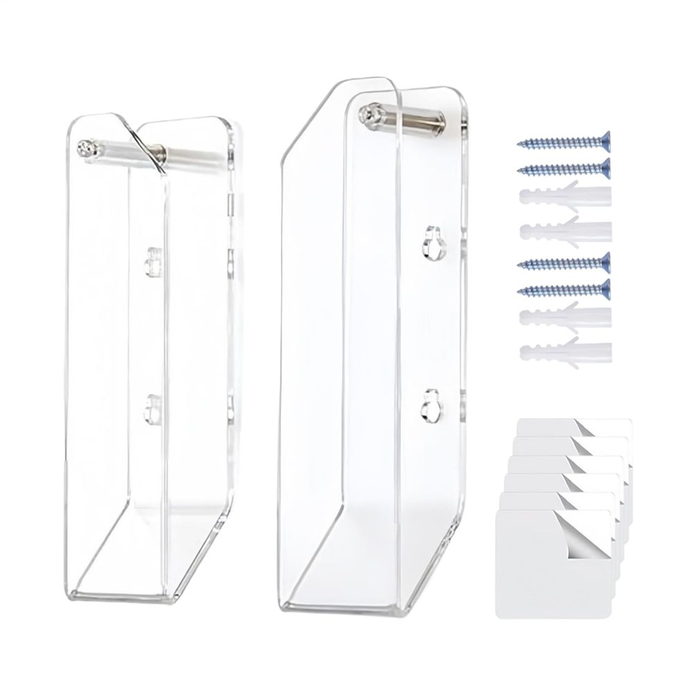 Under Desk Laptop Holder | Clear Acrylic Adhesive Anti-Scratch Offices Supplies,Desk Laptop Holder - for Keyboards Tablets Indoor Study Selfies Photos RV Daily Travel Work Offices