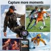 Pomya 1080P Full HD Action Camera, Mini Body Camera with Video with Night Vision for Vlogging, 180 Rotatable Lens, Suitable for Traveling Cycling Motorcycle view 3