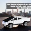 Futuristic Truck Bluetooth Replica Speaker with LED Display Screen Portable Future-Style Audio with TWS Link, FM Radio, LED Lighting and Built-in Mic, For Every Technology and Truck Lover (Silver) view 3