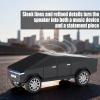 Futuristic Truck Bluetooth Replica Speaker with LED Display Screen  Portable Future-Style Audio with TWS Link, FM Radio, LED Lighting and Built-in Mic, For Every Technology and Truck Lover (Black) view 3