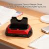 ciciglow Hard Drive Dock Station, Dual Bay Support for SATA IDE 2.5 3.5 Inch Drives with One Touch Backup and Multi Card Reader, Memory Cards up to 128GB (US Plug) view 3
